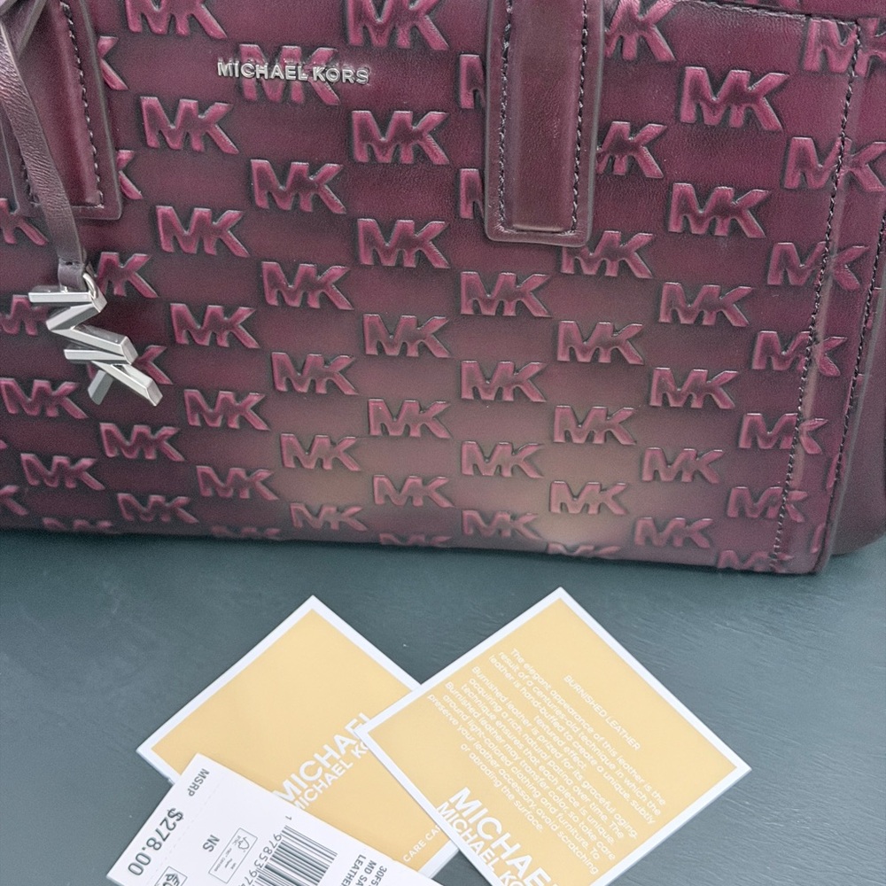 Michael Kors Laila Medium Satchel (good condition) - Oxblood - Picture 6 of 6